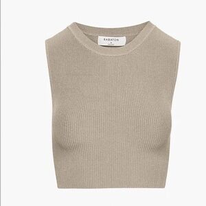 Aritzia Babaton Sculpt Knit Muscle Cropped Tank